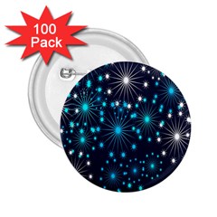 Digitally Created Snowflake Pattern 2 25  Buttons (100 Pack)  by Nexatart