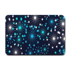 Digitally Created Snowflake Pattern Small Doormat  by Nexatart