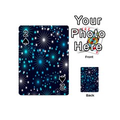 Digitally Created Snowflake Pattern Playing Cards 54 (mini) 