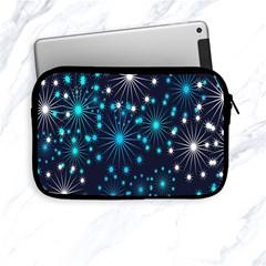 Digitally Created Snowflake Pattern Apple Ipad Mini Zipper Cases by Nexatart