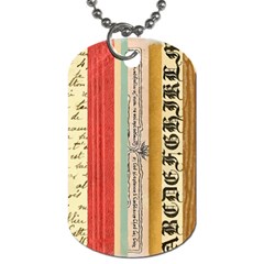 Digitally Created Collage Pattern Made Up Of Patterned Stripes Dog Tag (two Sides) by Nexatart