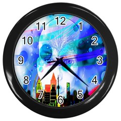 Dirty Dirt Spot Man Doll View Wall Clocks (black) by Nexatart