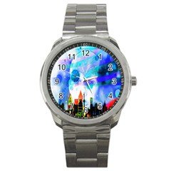 Dirty Dirt Spot Man Doll View Sport Metal Watch by Nexatart