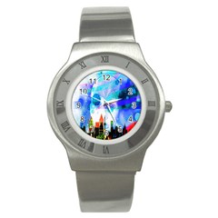 Dirty Dirt Spot Man Doll View Stainless Steel Watch by Nexatart