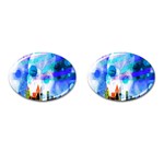 Dirty Dirt Spot Man Doll View Cufflinks (Oval) Front(Pair)