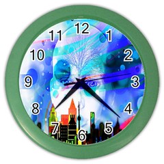 Dirty Dirt Spot Man Doll View Color Wall Clocks by Nexatart