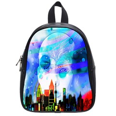 Dirty Dirt Spot Man Doll View School Bags (small)  by Nexatart