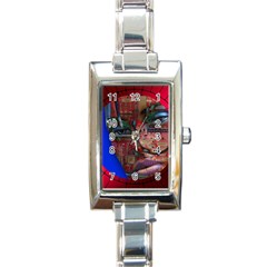 Display Dummy Binary Board Digital Rectangle Italian Charm Watch