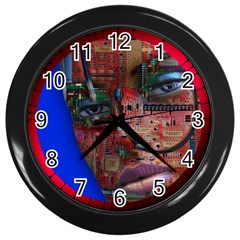 Display Dummy Binary Board Digital Wall Clocks (black) by Nexatart