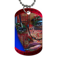 Display Dummy Binary Board Digital Dog Tag (one Side) by Nexatart