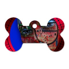 Display Dummy Binary Board Digital Dog Tag Bone (two Sides) by Nexatart