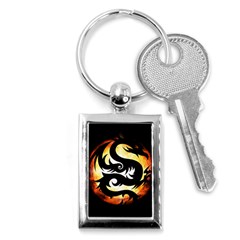 Dragon Fire Monster Creature Key Chains (Rectangle) 