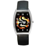 Dragon Fire Monster Creature Barrel Style Metal Watch Front