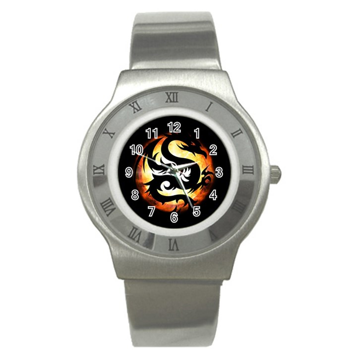 Dragon Fire Monster Creature Stainless Steel Watch