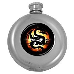 Dragon Fire Monster Creature Round Hip Flask (5 oz)