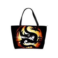 Dragon Fire Monster Creature Shoulder Handbags by Nexatart