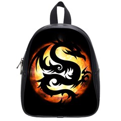 Dragon Fire Monster Creature School Bags (small)  by Nexatart