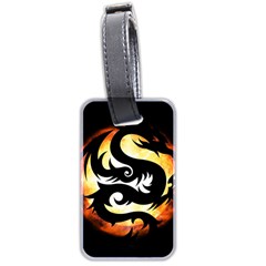 Dragon Fire Monster Creature Luggage Tags (two Sides) by Nexatart