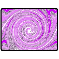 Digital Purple Party Pattern Fleece Blanket (large)  by Nexatart