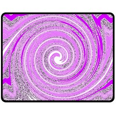 Digital Purple Party Pattern Double Sided Fleece Blanket (medium)  by Nexatart