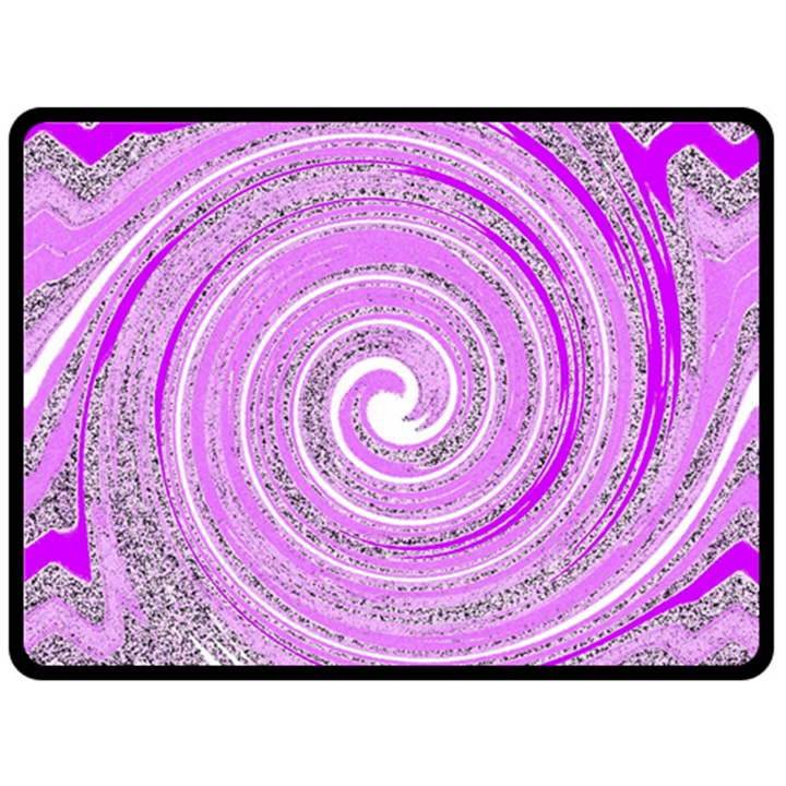 Digital Purple Party Pattern Double Sided Fleece Blanket (Large) 