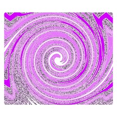 Digital Purple Party Pattern Double Sided Flano Blanket (small) 