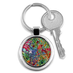 Dubai Abstract Art Key Chains (round) 