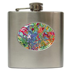 Dubai Abstract Art Hip Flask (6 Oz) by Nexatart