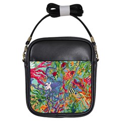 Dubai Abstract Art Girls Sling Bags by Nexatart