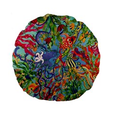 Dubai Abstract Art Standard 15  Premium Flano Round Cushions by Nexatart