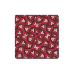 Digital Raspberry Pink Colorful Square Magnet by Nexatart