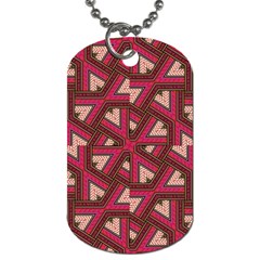 Digital Raspberry Pink Colorful Dog Tag (two Sides)