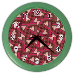 Digital Raspberry Pink Colorful Color Wall Clocks by Nexatart