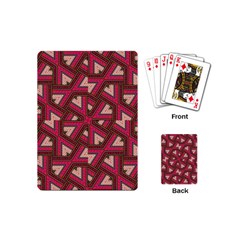 Digital Raspberry Pink Colorful Playing Cards (mini)  by Nexatart