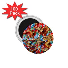 Dragons China Thailand Ornament 1 75  Magnets (100 Pack) 