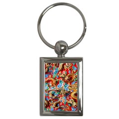 Dragons China Thailand Ornament Key Chains (rectangle) 