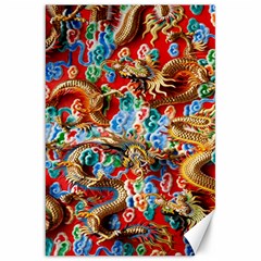 Dragons China Thailand Ornament Canvas 20  X 30   by Nexatart