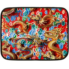 Dragons China Thailand Ornament Double Sided Fleece Blanket (mini)  by Nexatart