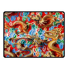 Dragons China Thailand Ornament Fleece Blanket (small) by Nexatart