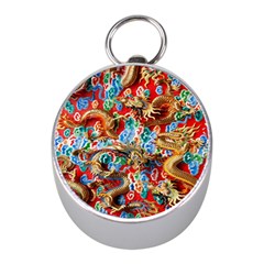 Dragons China Thailand Ornament Mini Silver Compasses by Nexatart