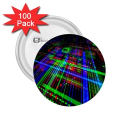 Electronics Board Computer Trace 2 25  Buttons (100 Pack)  by Nexatart