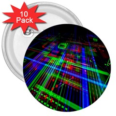 Electronics Board Computer Trace 3  Buttons (10 Pack) 