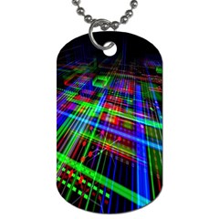 Electronics Board Computer Trace Dog Tag (two Sides) by Nexatart