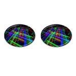 Electronics Board Computer Trace Cufflinks (Oval) Front(Pair)