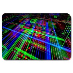 Electronics Board Computer Trace Large Doormat  by Nexatart