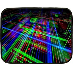 Electronics Board Computer Trace Fleece Blanket (mini)