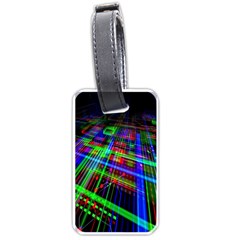 Electronics Board Computer Trace Luggage Tags (one Side)  by Nexatart