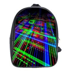 Electronics Board Computer Trace School Bags (xl)  by Nexatart