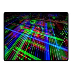 Electronics Board Computer Trace Double Sided Fleece Blanket (small) 