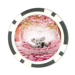 Elephant Heart Plush Vertical Toy Poker Chip Card Guard by Nexatart